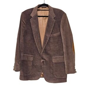 Levi's Corduroy Med Blazer Jacket Elbow Patches Professional Academia Preppy
